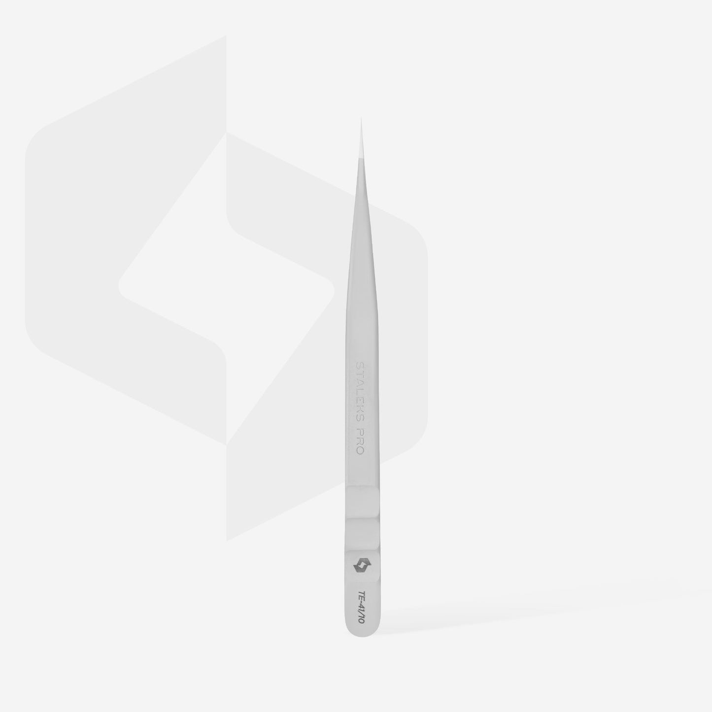 Professional eyelash tweezers STALEKS EXPERT 41 TYPE 10 (straight)