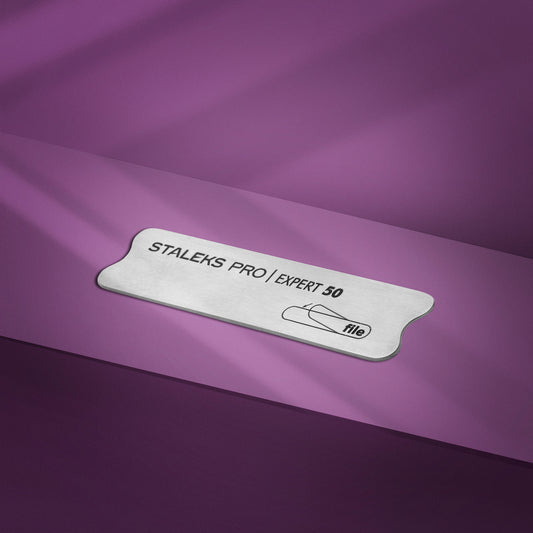 Short metal base for nail file STALEKS EXPERT 50