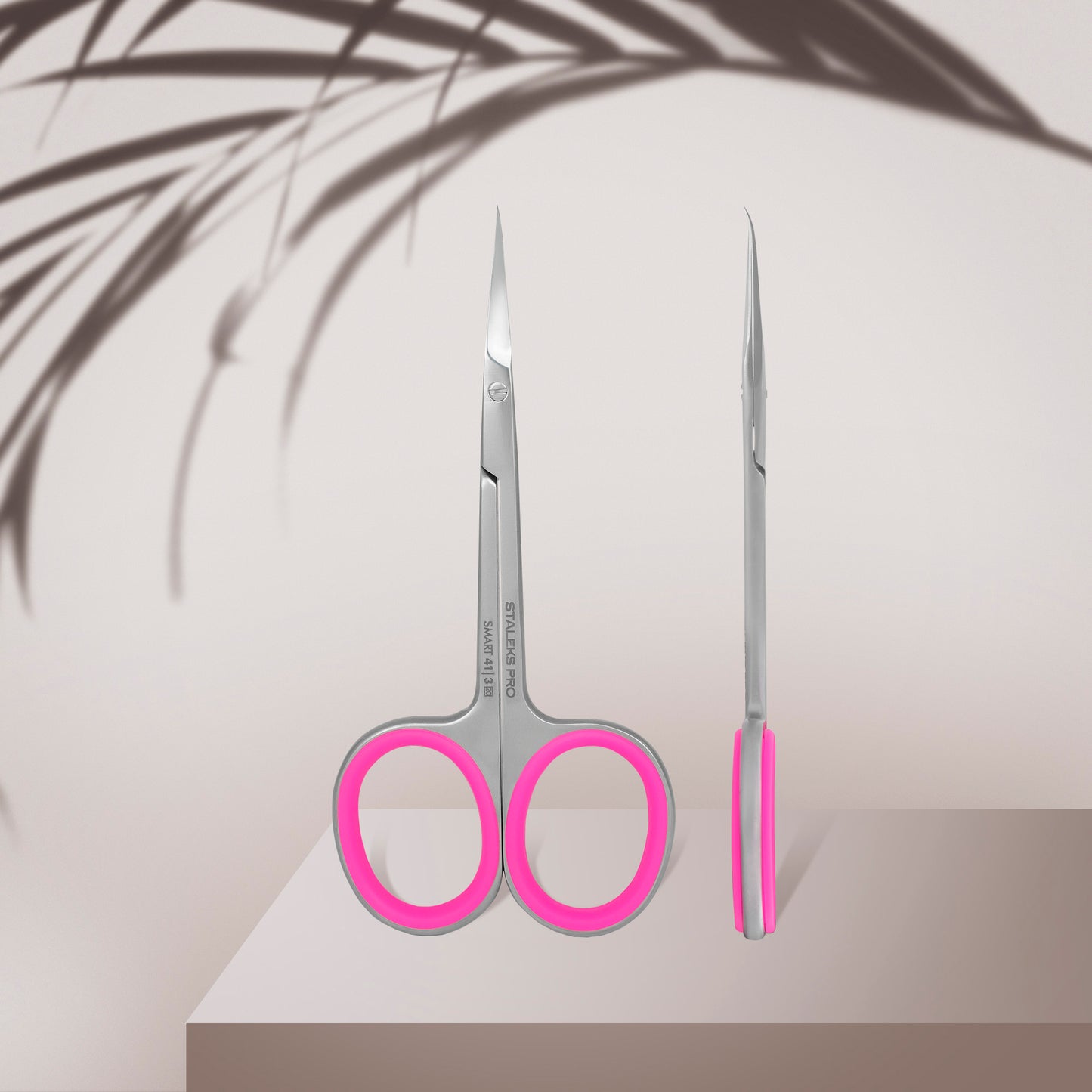 Professional cuticle scissors with hook STALEKS SMART 41, TYPE 3