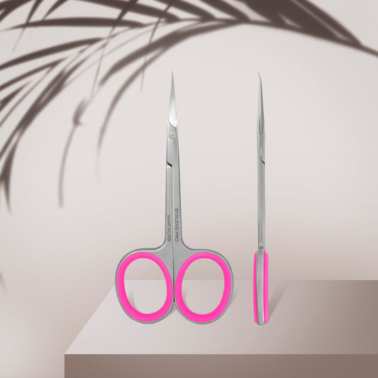 Professional cuticle scissors with hook STALEKS SMART 41, TYPE 3
