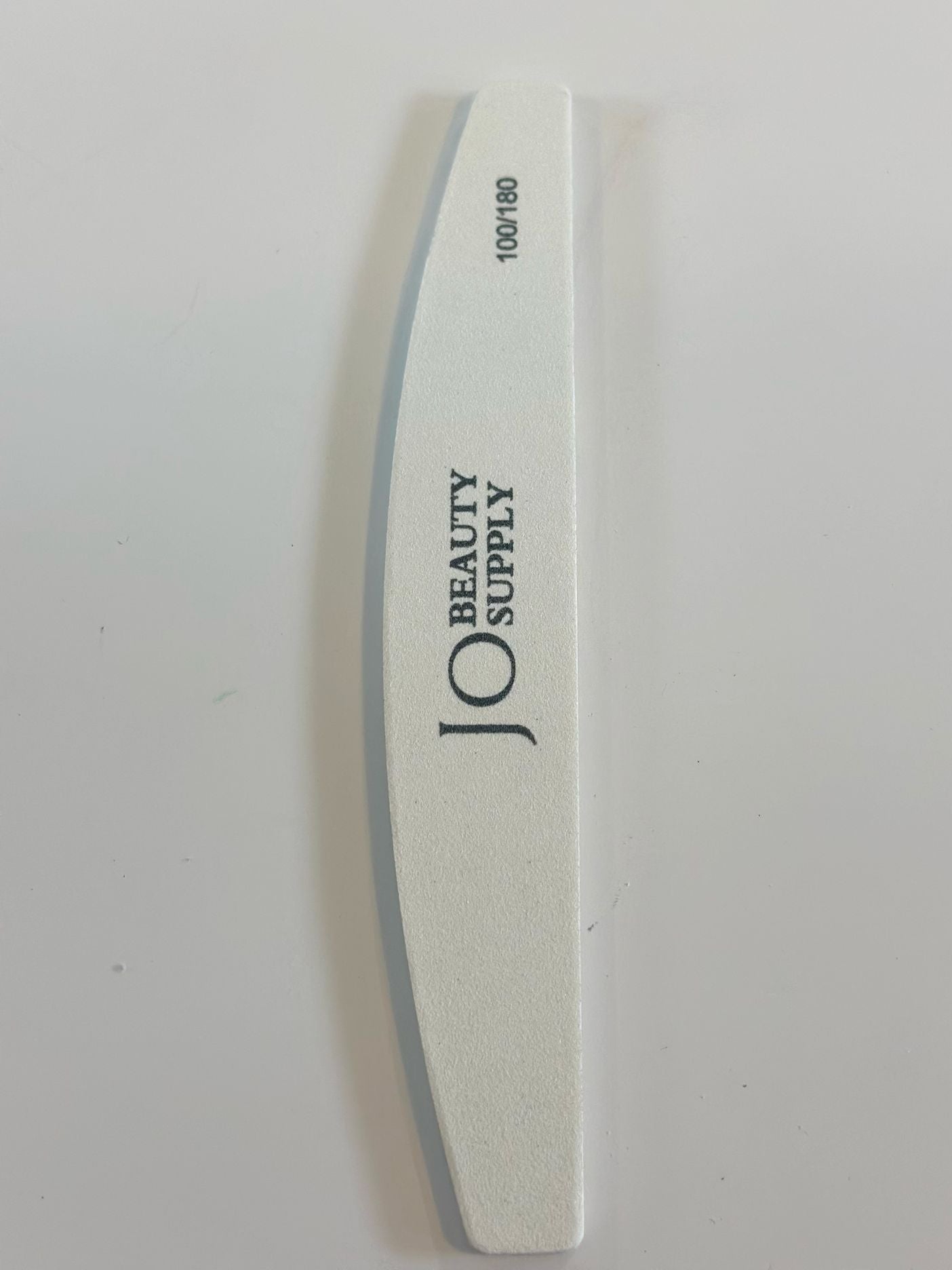 White nail file 100/180 grit core shape