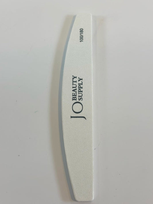 White nail file 100/180 grit core shape