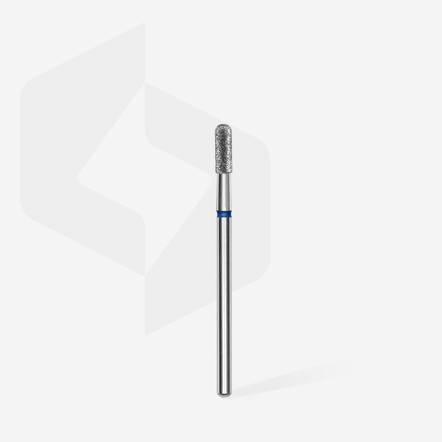 Diamond nail drill bit rounded cylinder blue STALEKS EXPERT head diameter 2,3 mm / working part 6,5 mm