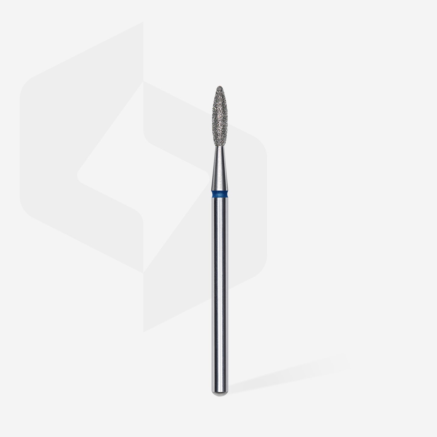 Diamond nail drill bit flame blue STALEKS EXPERT head diameter 2,1 mm / working part 8 mm