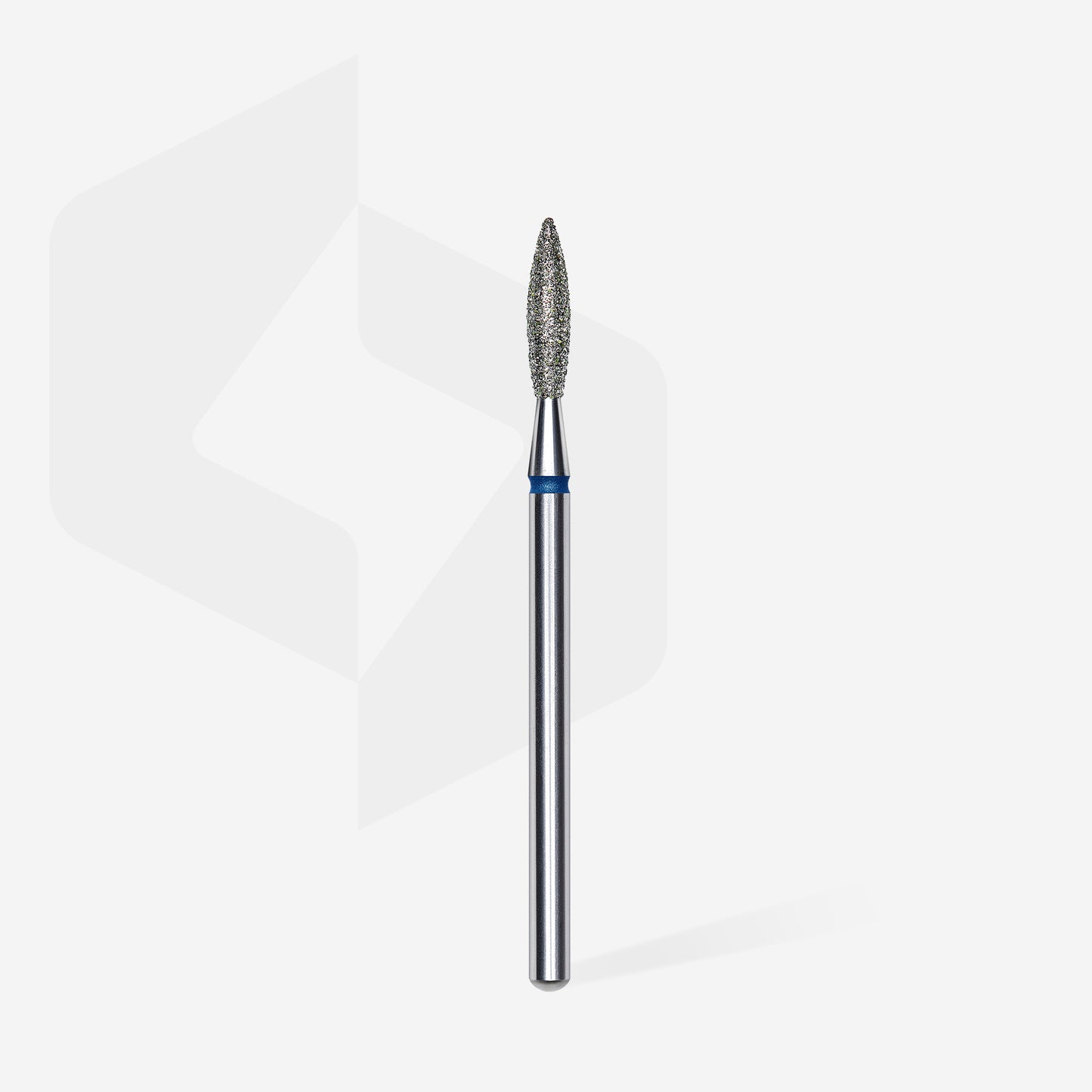 Diamond nail drill bit flame blue STALEKS EXPERT head diameter 2,3 mm / working part 10 mm