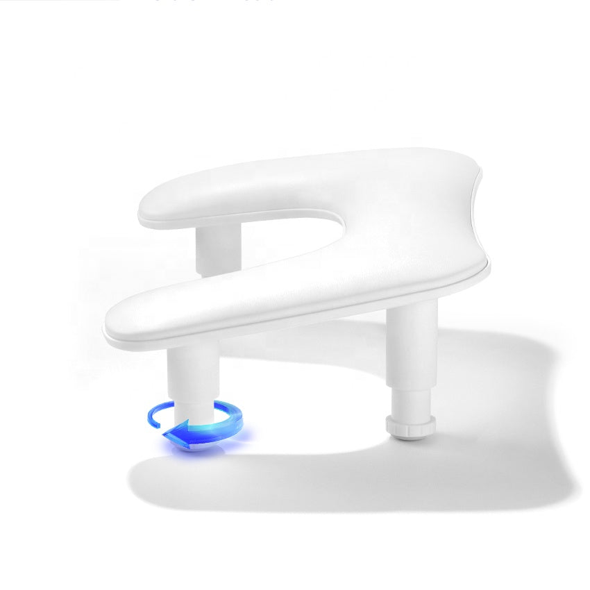 Adjustable U-Shaped Arm Rest - White