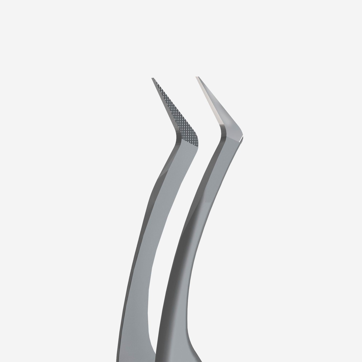 Professional eyelash tweezers with fiber tips STALEKS EXPERT 45 TYPE 2 (L-shaped, 40′)