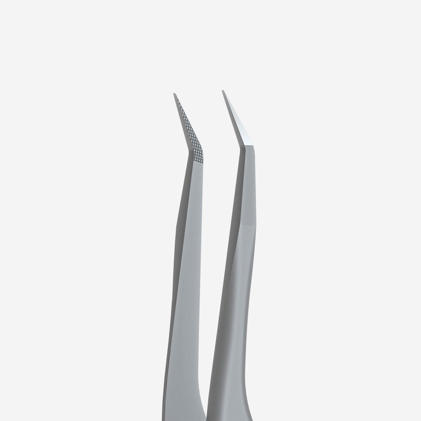 Professional eyelash tweezers with fiber tips STALEKS EXPERT 45 TYPE 8 (mini L)