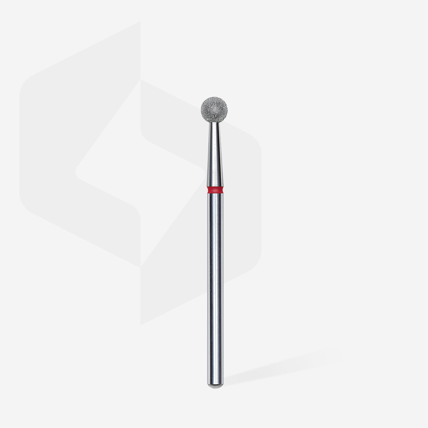 Diamond nail drill bit ball red STALEKS EXPERT head diameter 4 mm