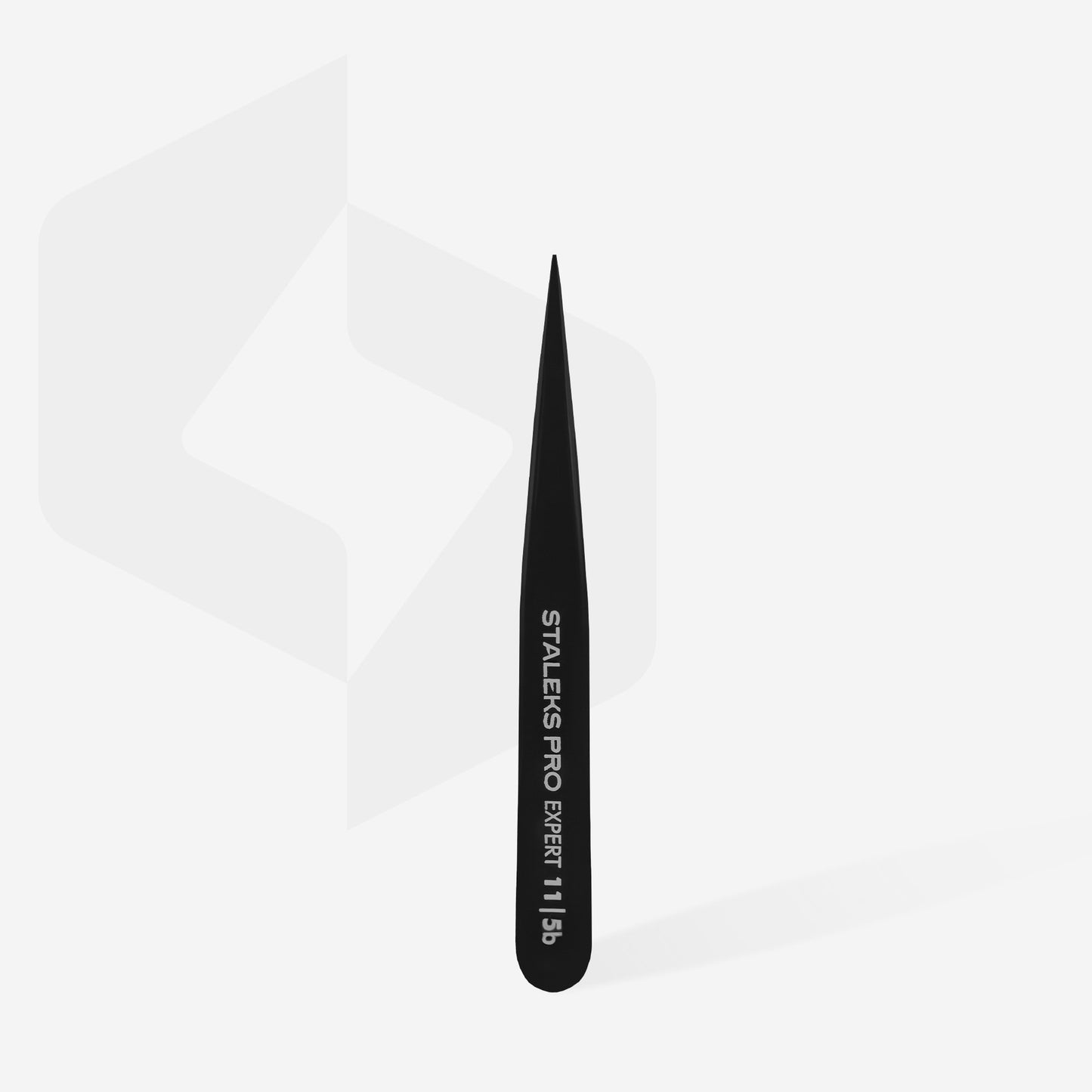 Eyebrow tweezers black STALEKS EXPERT 11 TYPE 5b (point)