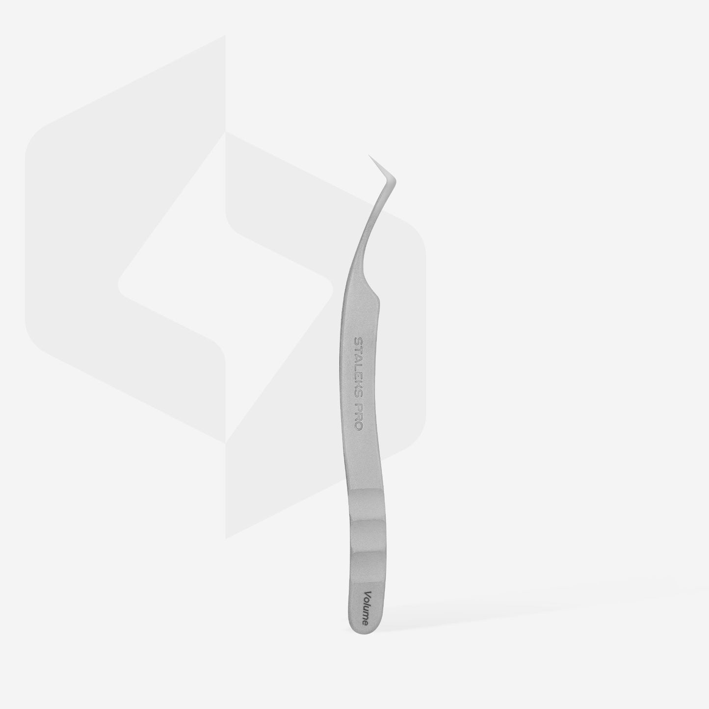 Professional eyelash tweezers STALEKS EXPERT 41 TYPE 2 (L-shaped, 40′)