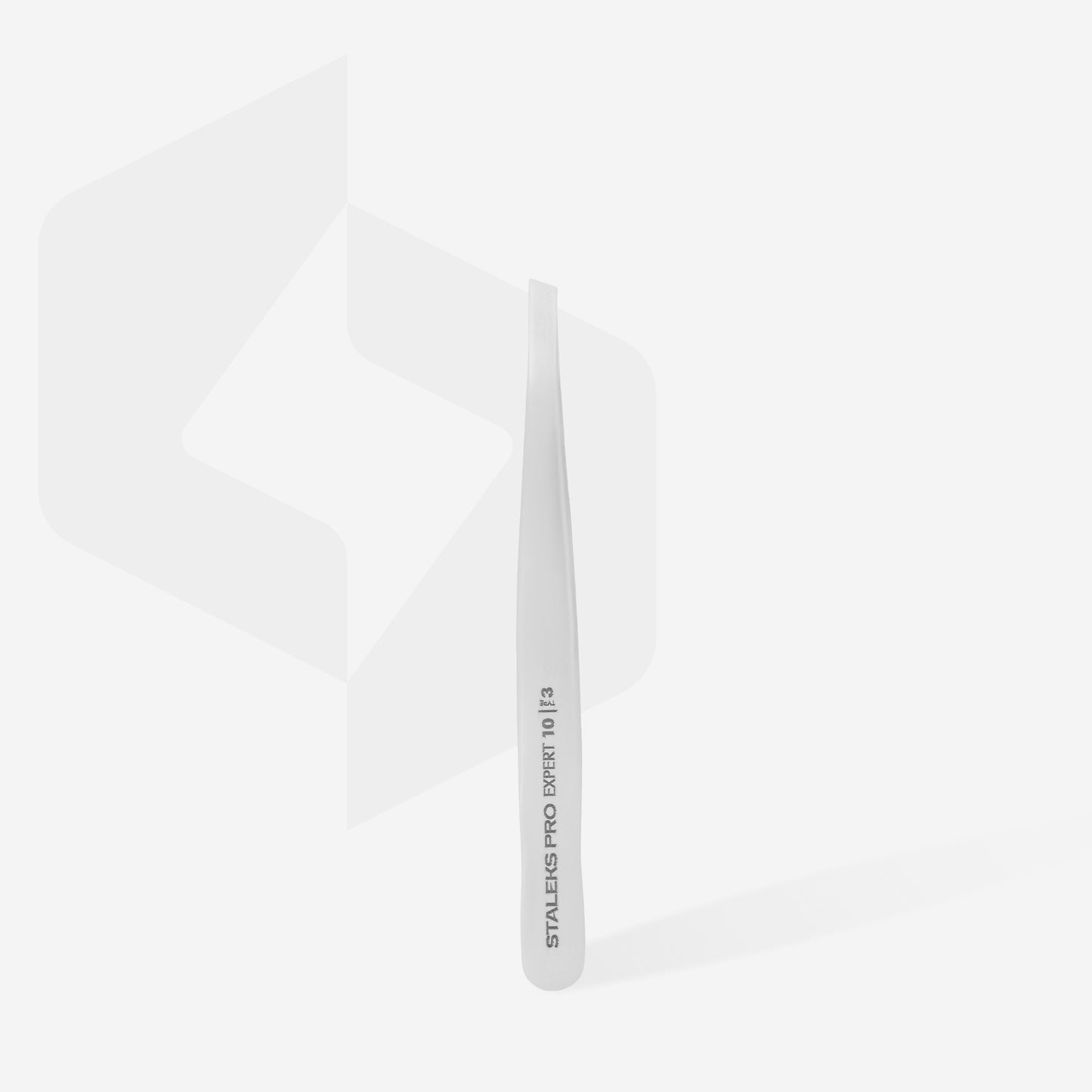 Eyebrow tweezers STALEKS EXPERT 10 TYPE 3 (wide beveled)