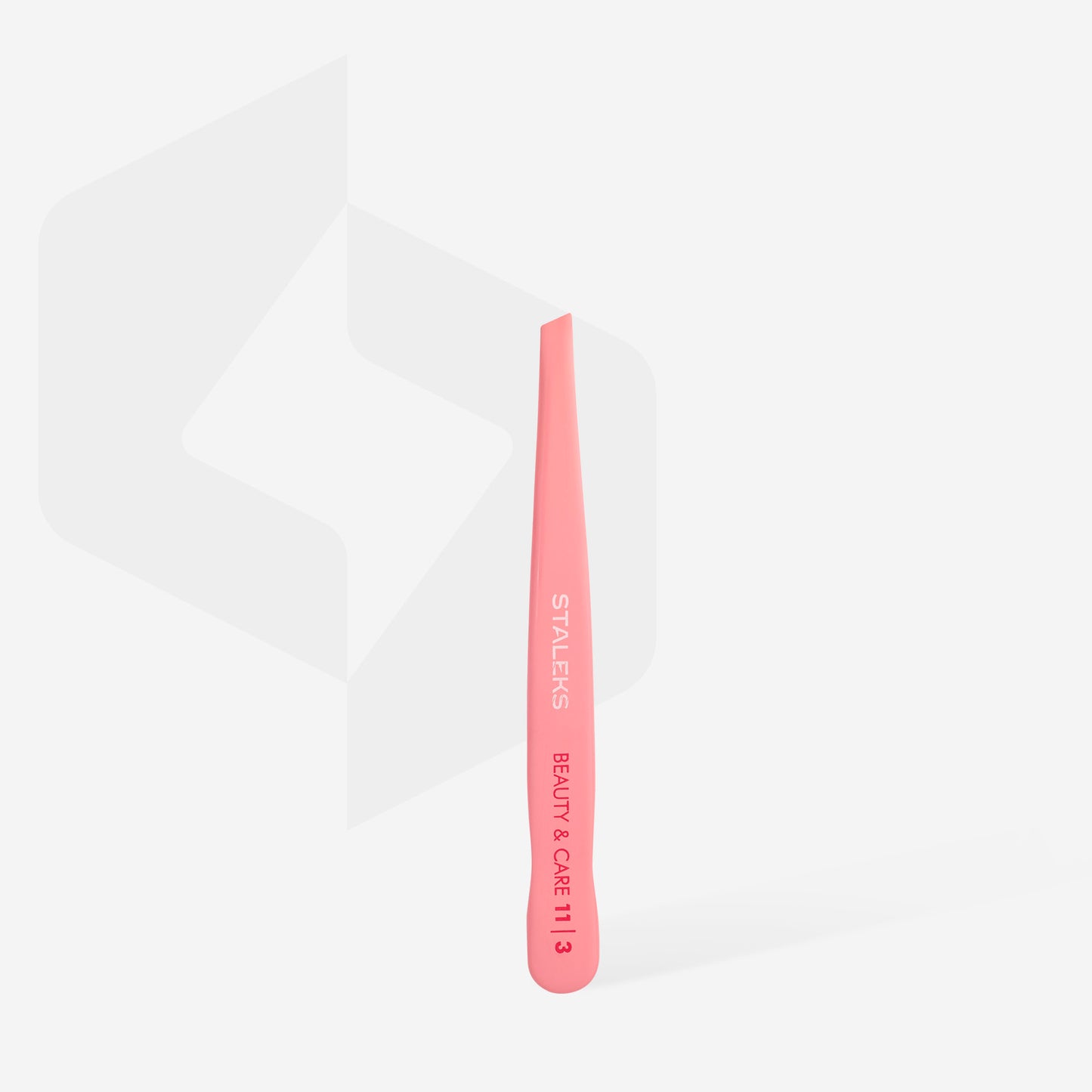 Eyebrow tweezers STALEKS BEAUTY & CARE 11 TYPE 3 (wide beveled)