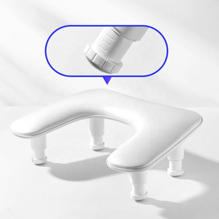 Adjustable U-Shaped Arm Rest - White