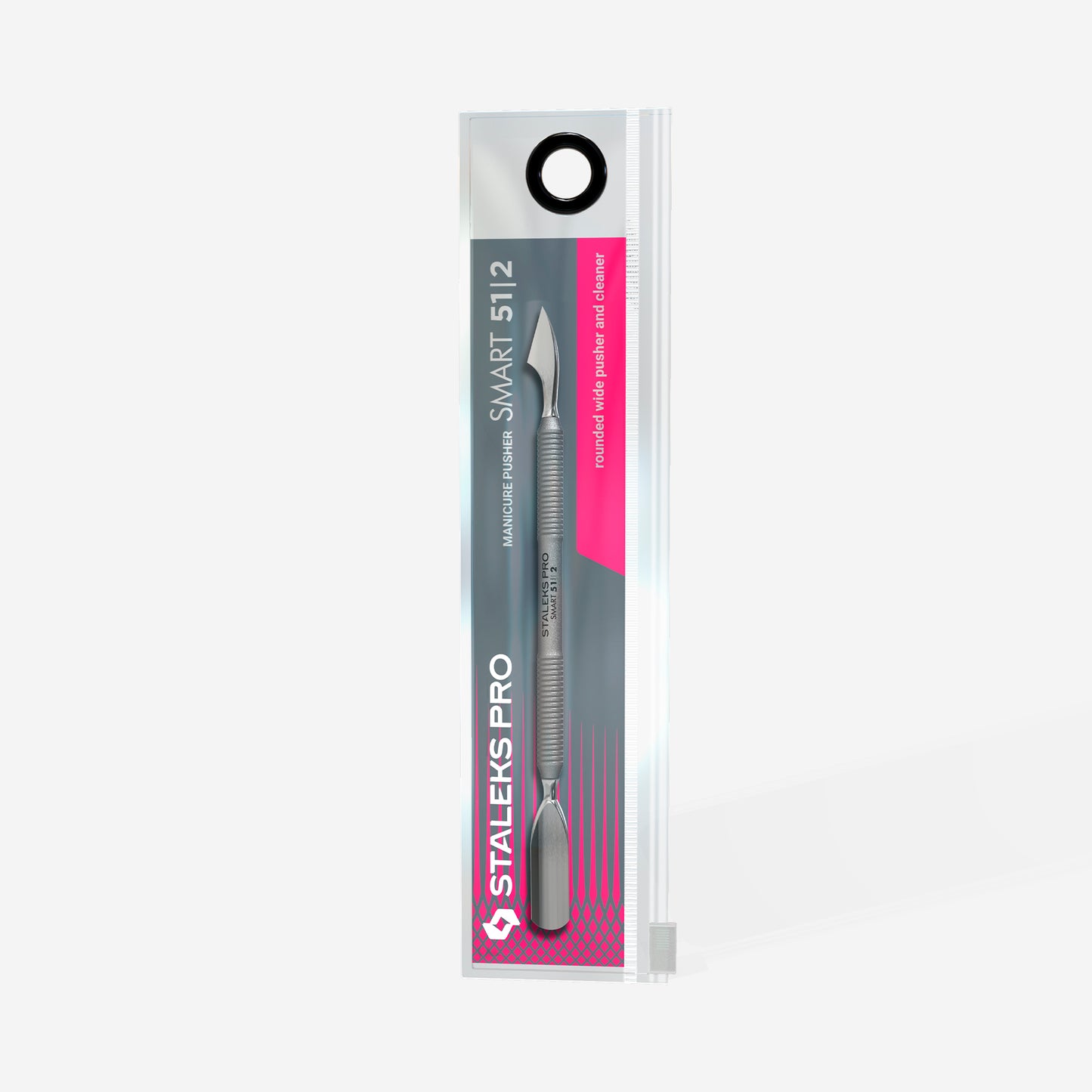 Manicure pusher STALEKS SMART 51 TYPE 2 (rounded wide pusher and cleaner)