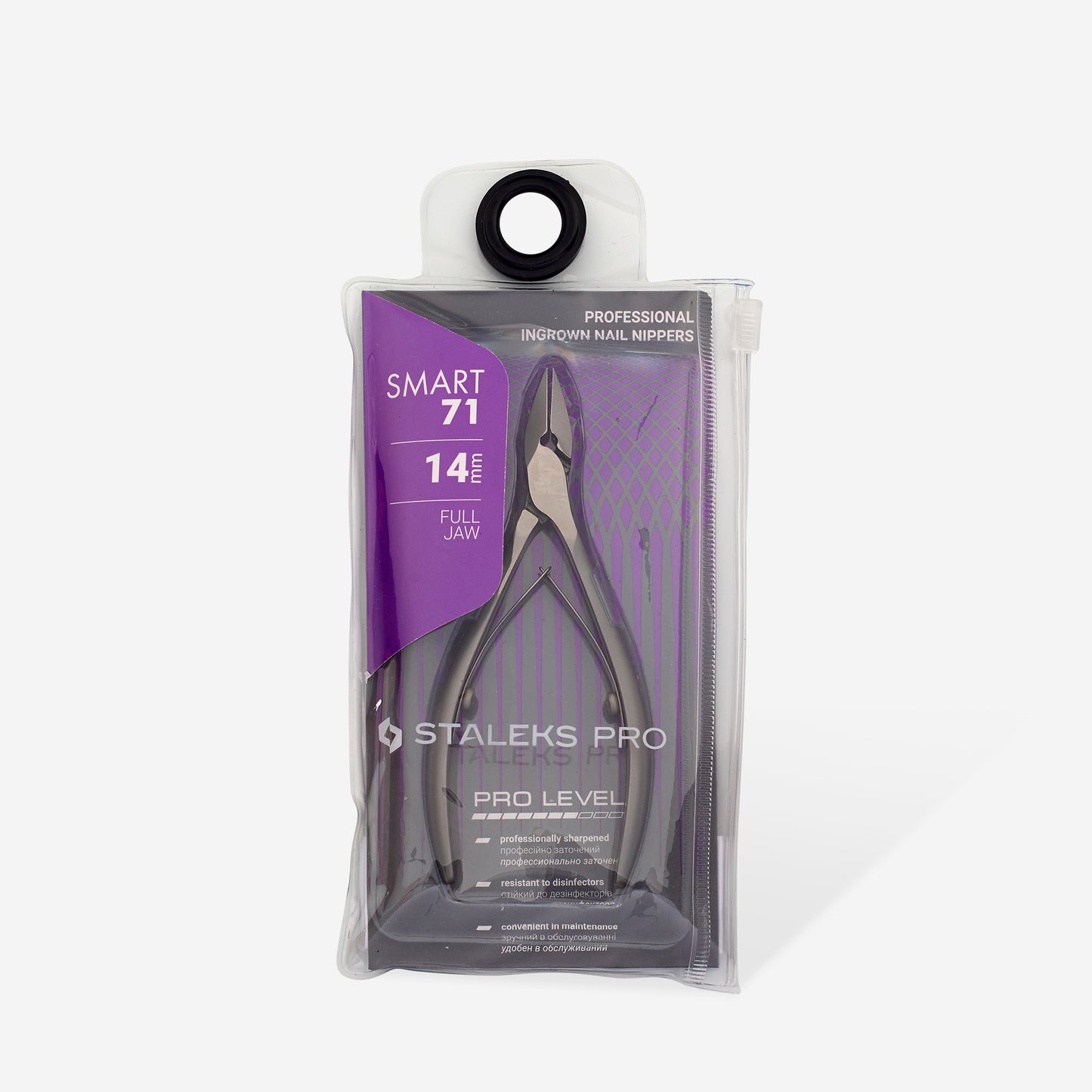 Professional NAIL nippers for ingrown toenails STALEKS SMART 71, 14 mm