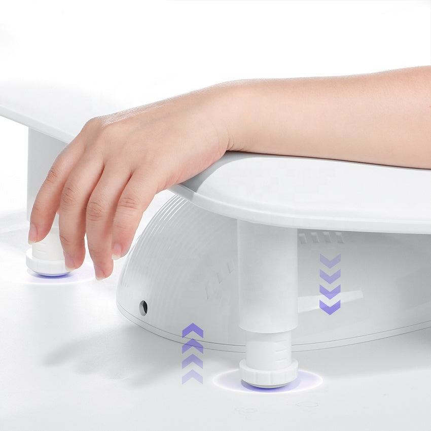 Adjustable U-Shaped Arm Rest - White