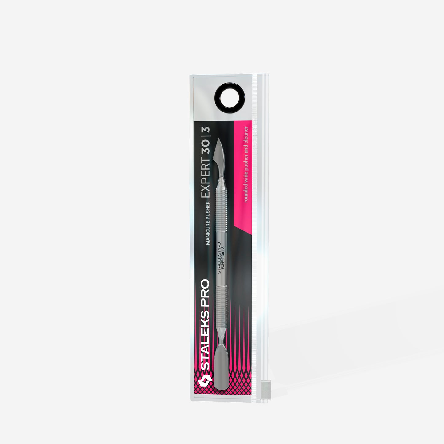 Manicure pusher STALEKS EXPERT 30 TYPE 3 (rounded wide pusher and cleaner)
