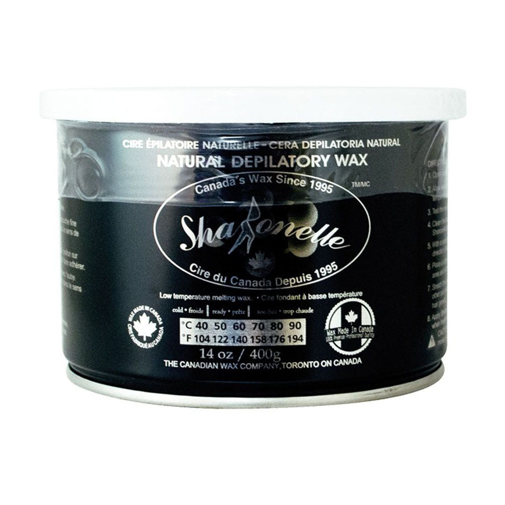 SHARONELLE NATURAL DEPILATORY WAX (14OZ/397G) - ZINC OXIDE