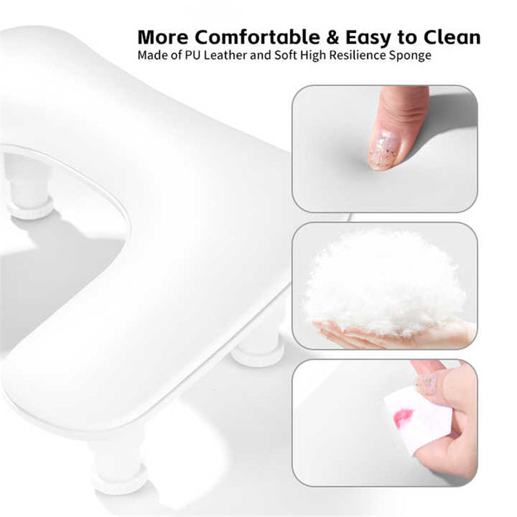 Adjustable U-Shaped Arm Rest - White