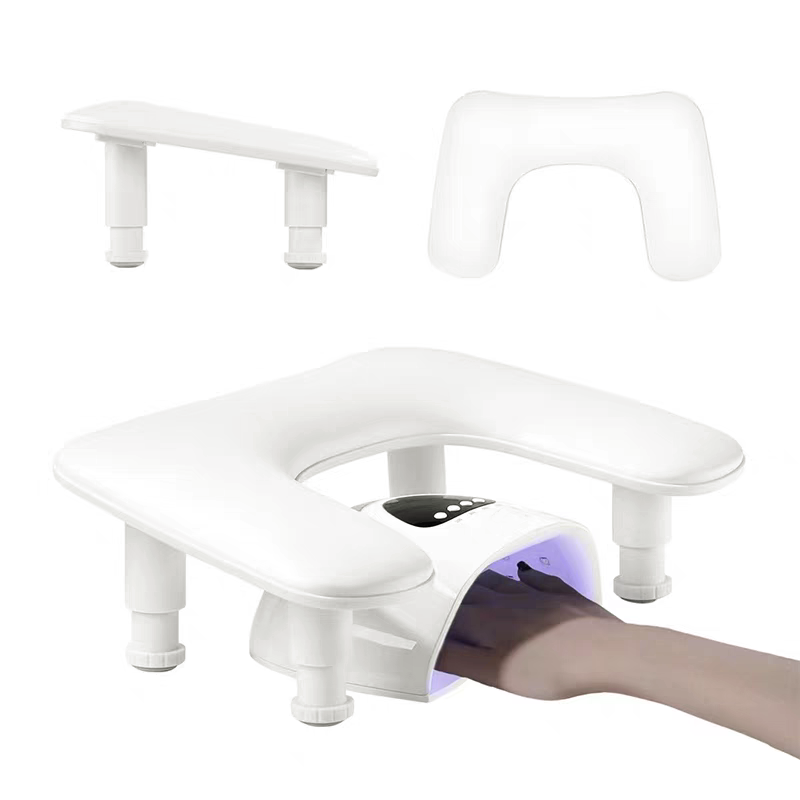 Adjustable U-Shaped Arm Rest - White
