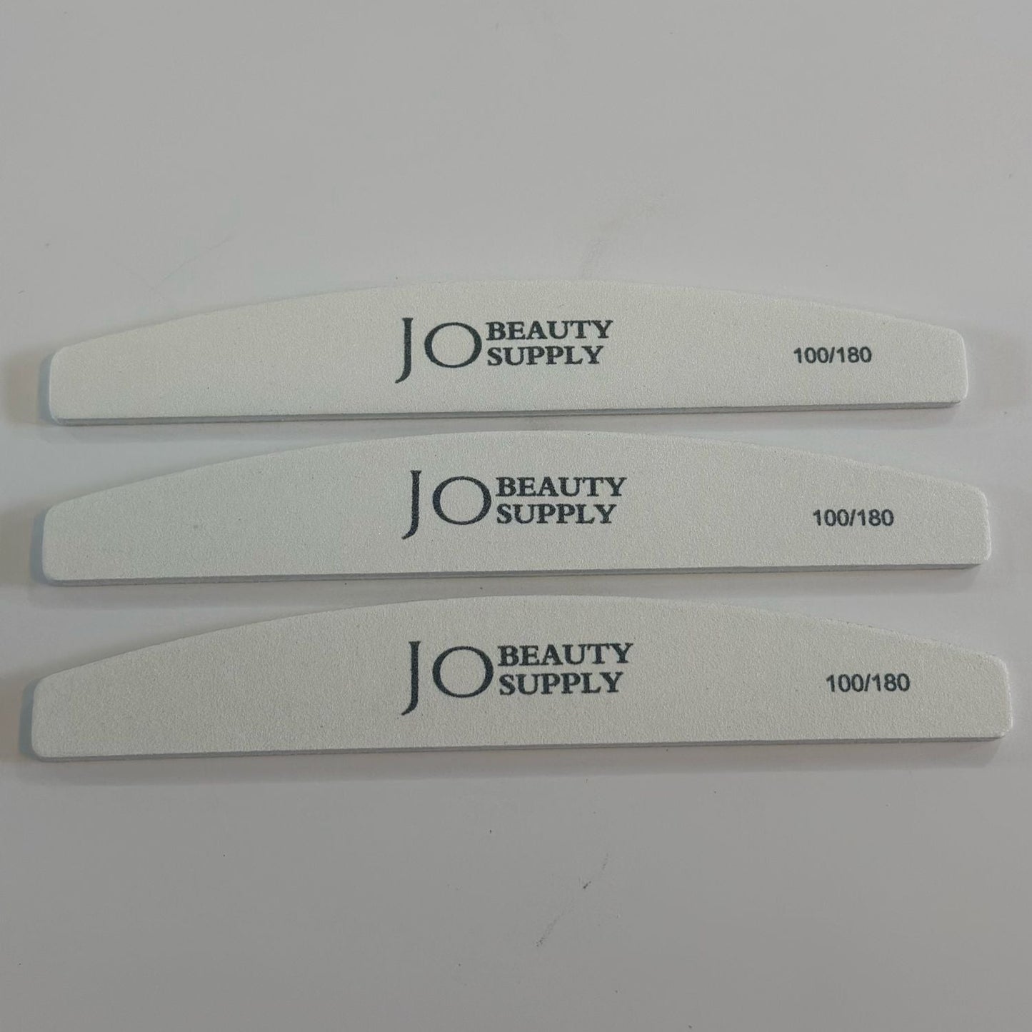 White nail file 100/180 grit core shape