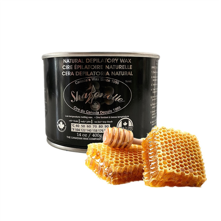 SHARONELLE NATURAL DEPILATORY WAX (14OZ/397G) - HONEY