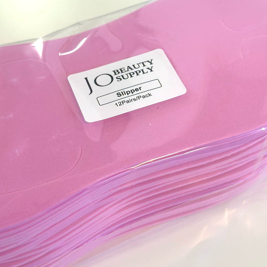 Foam Pedicure Slipper - Foldable (Bag of 12pairs) - Pink or Blue